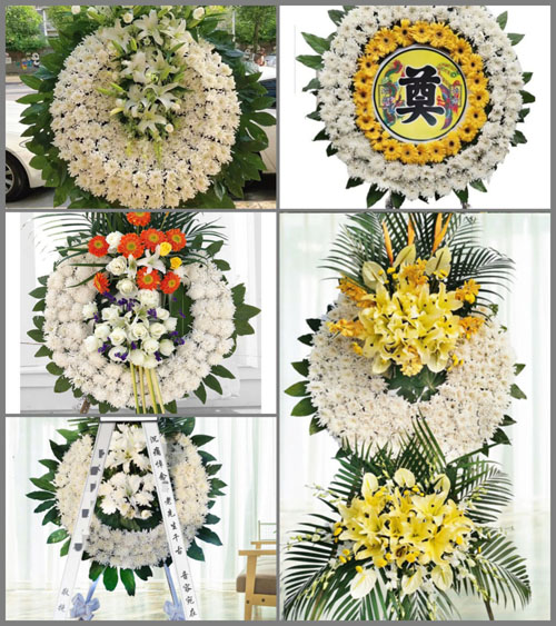 广东梅州市大埔县高陂镇陂村村花圈速递